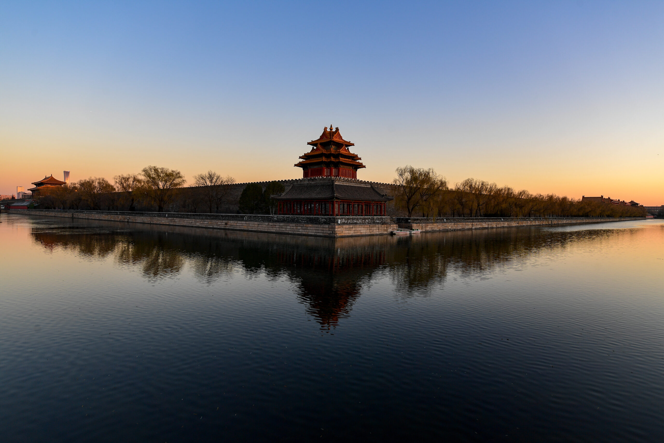 北京天气晴好故宫角楼风光如画 城市新闻网icitynews